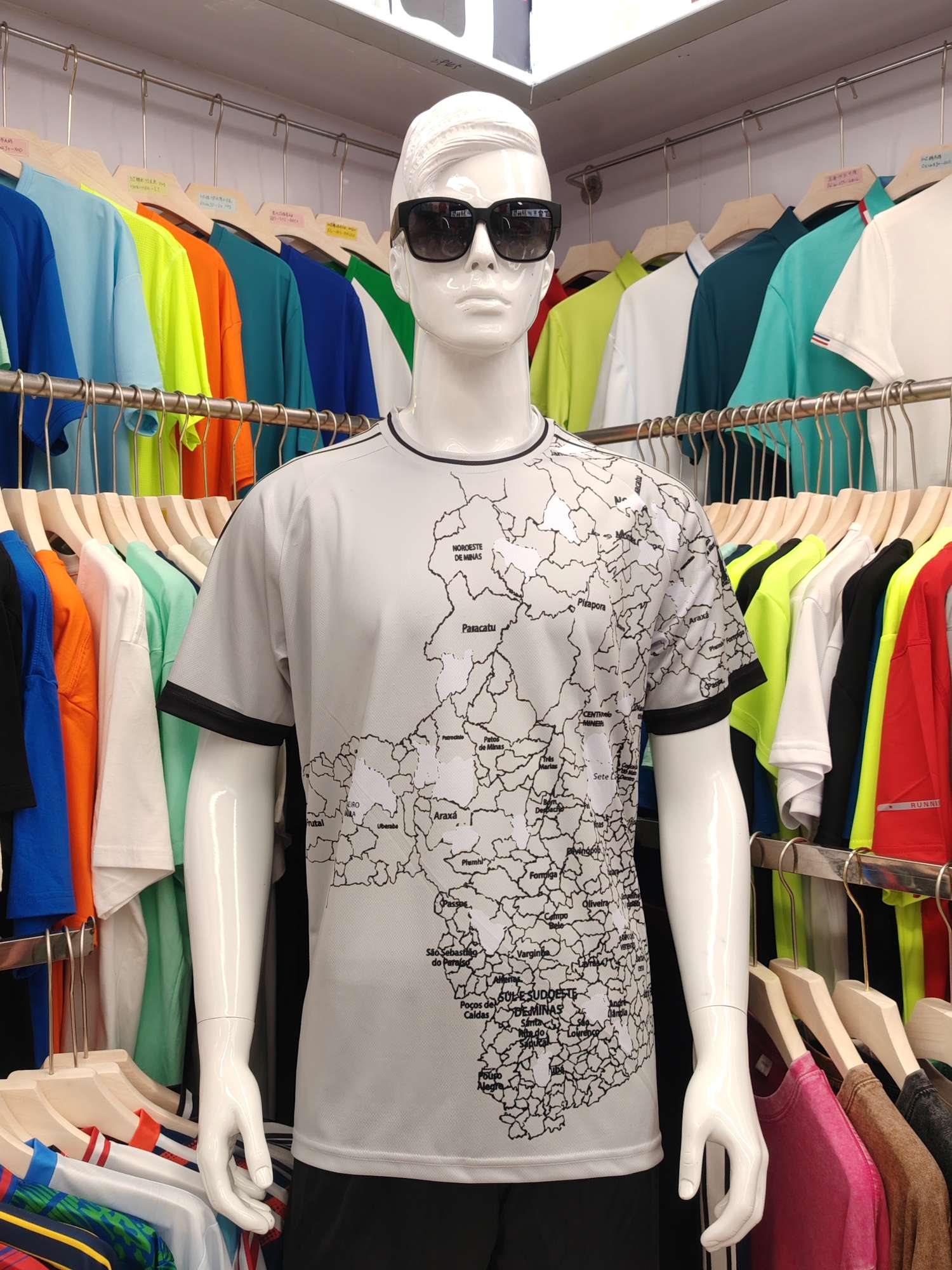 Cross-border sportswear, high-grade mesh breathable fabric, full-body printed sportswear, breathable and sweat-absorbing professional sports outdoor training sportswear, high-elasticity breathable and comfortable sportswear customization FG1612-12 detail image 2