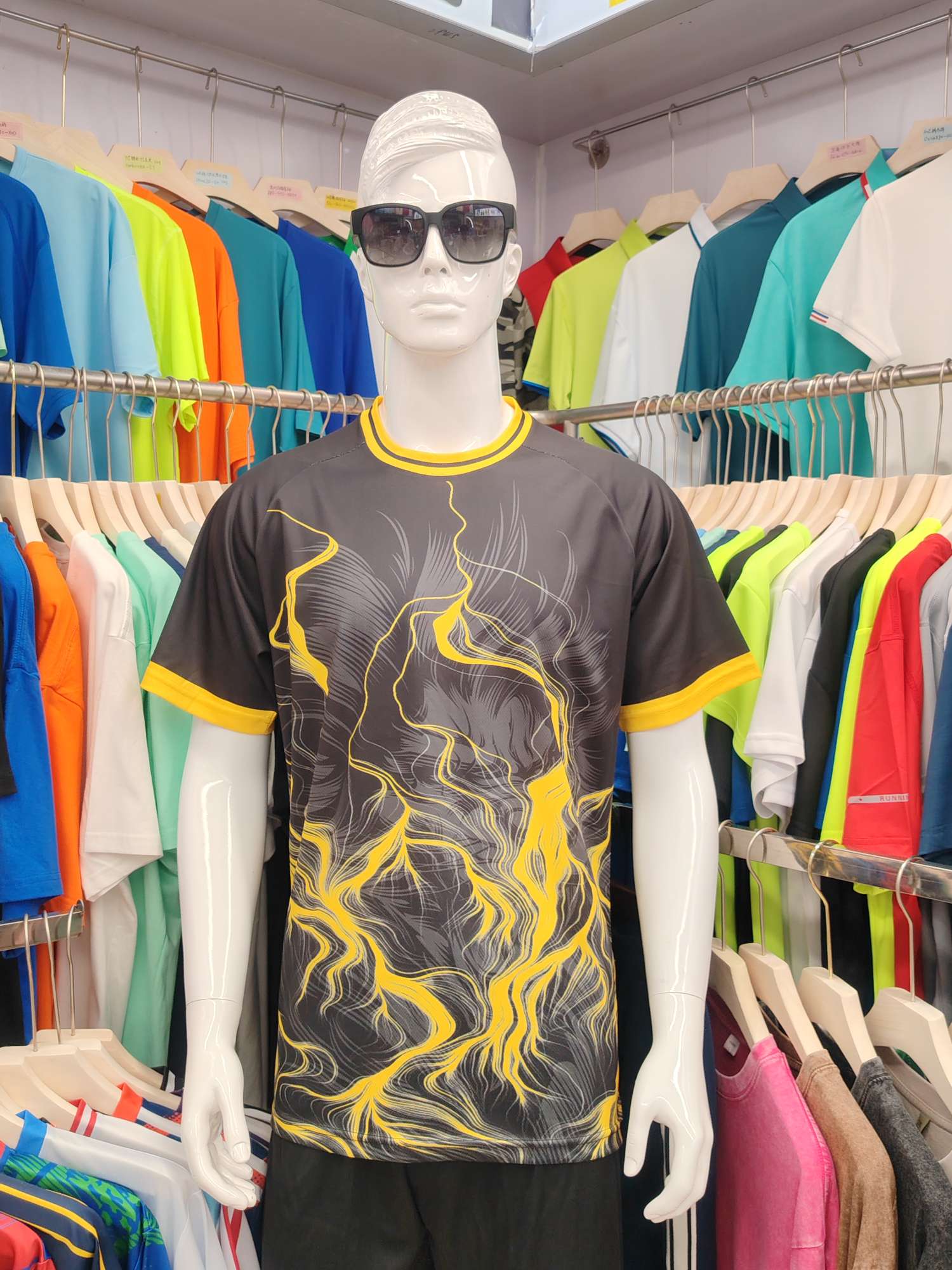 Cross-border sportswear, high-grade mesh breathable fabric, full-body printed sportswear, breathable and sweat-absorbing professional sports outdoor training sportswear, high-elasticity breathable and comfortable sportswear customization FG1612-10