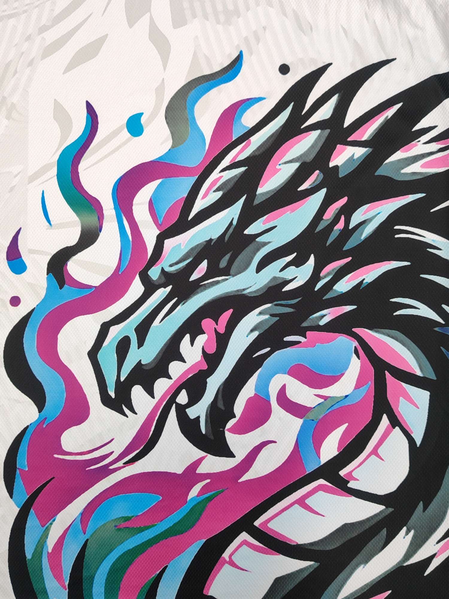 Cross-border sportswear, high-grade mesh breathable fabric, full-body printed sportswear, breathable and sweat-absorbing professional sports outdoor training sportswear, high-elasticity breathable and comfortable sportswear customization FG1612-9 detail image 14