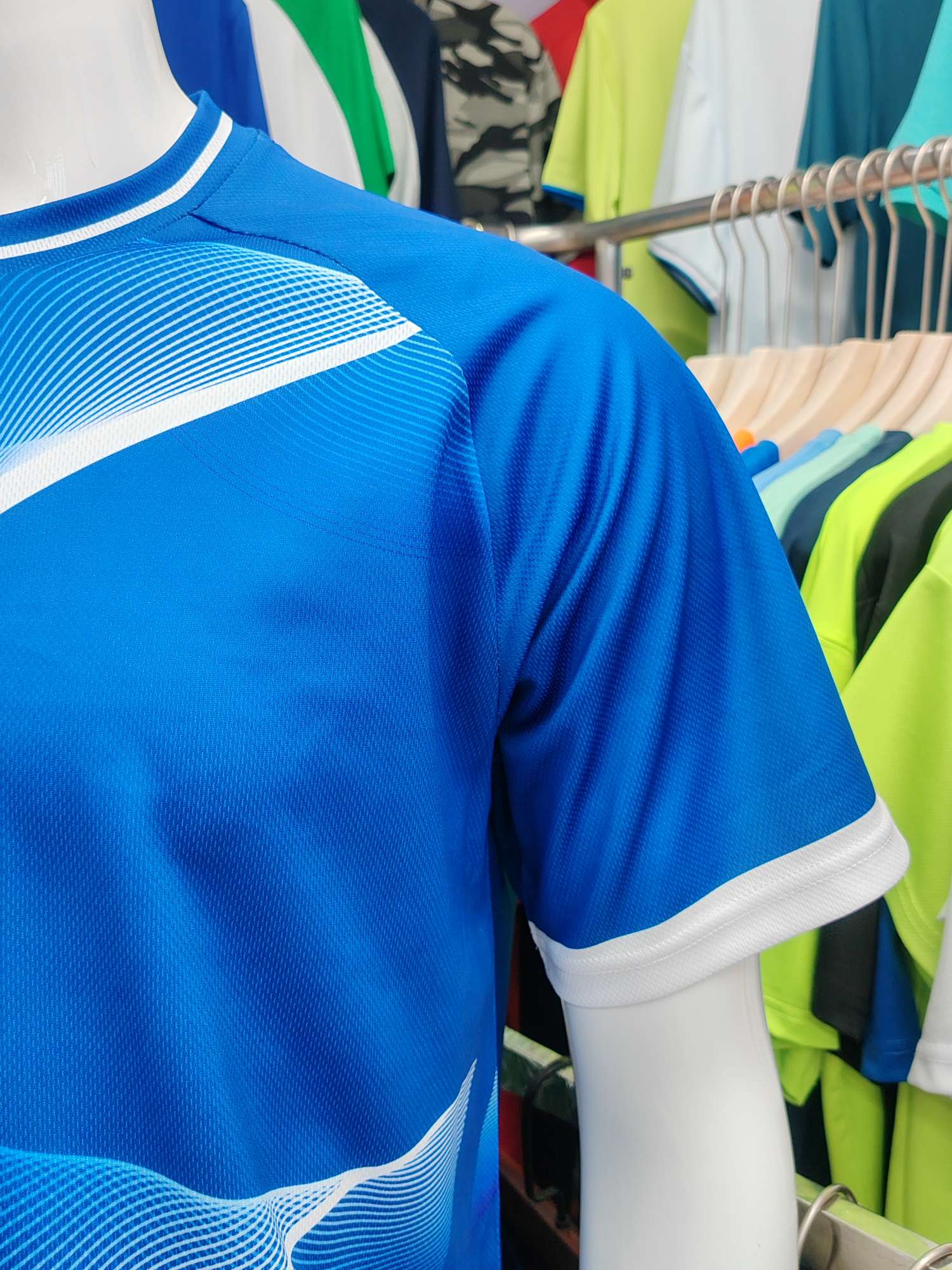 Cross-border sportswear, high-grade mesh breathable fabric, full-body printed sportswear, breathable and sweat-absorbing professional sports outdoor training sportswear, high-elasticity breathable and comfortable sportswear customization FG1612-14 detail image 9