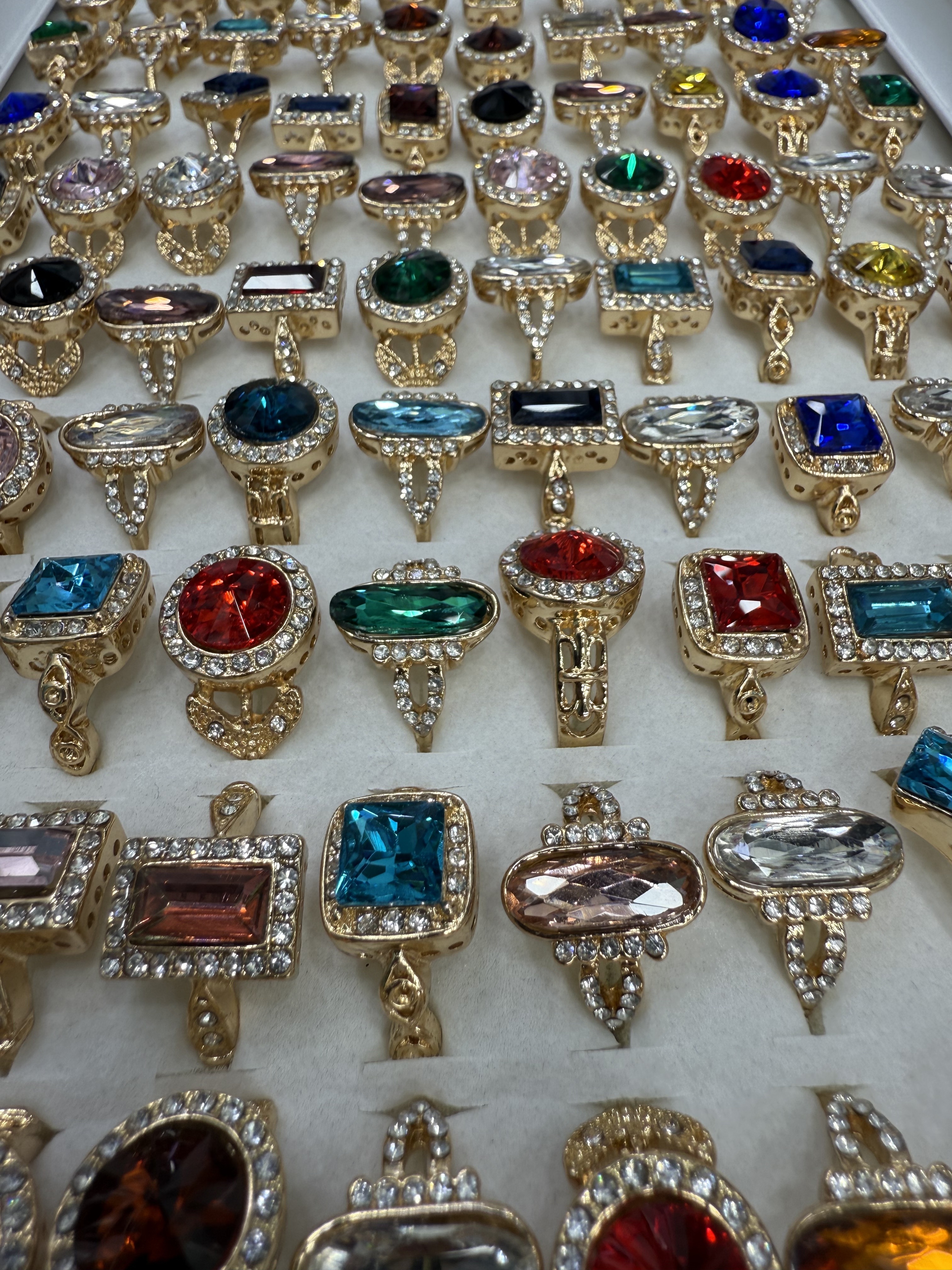 戒指/戒托/彩色锆石戒指/925银戒指/锆石戒指细节图