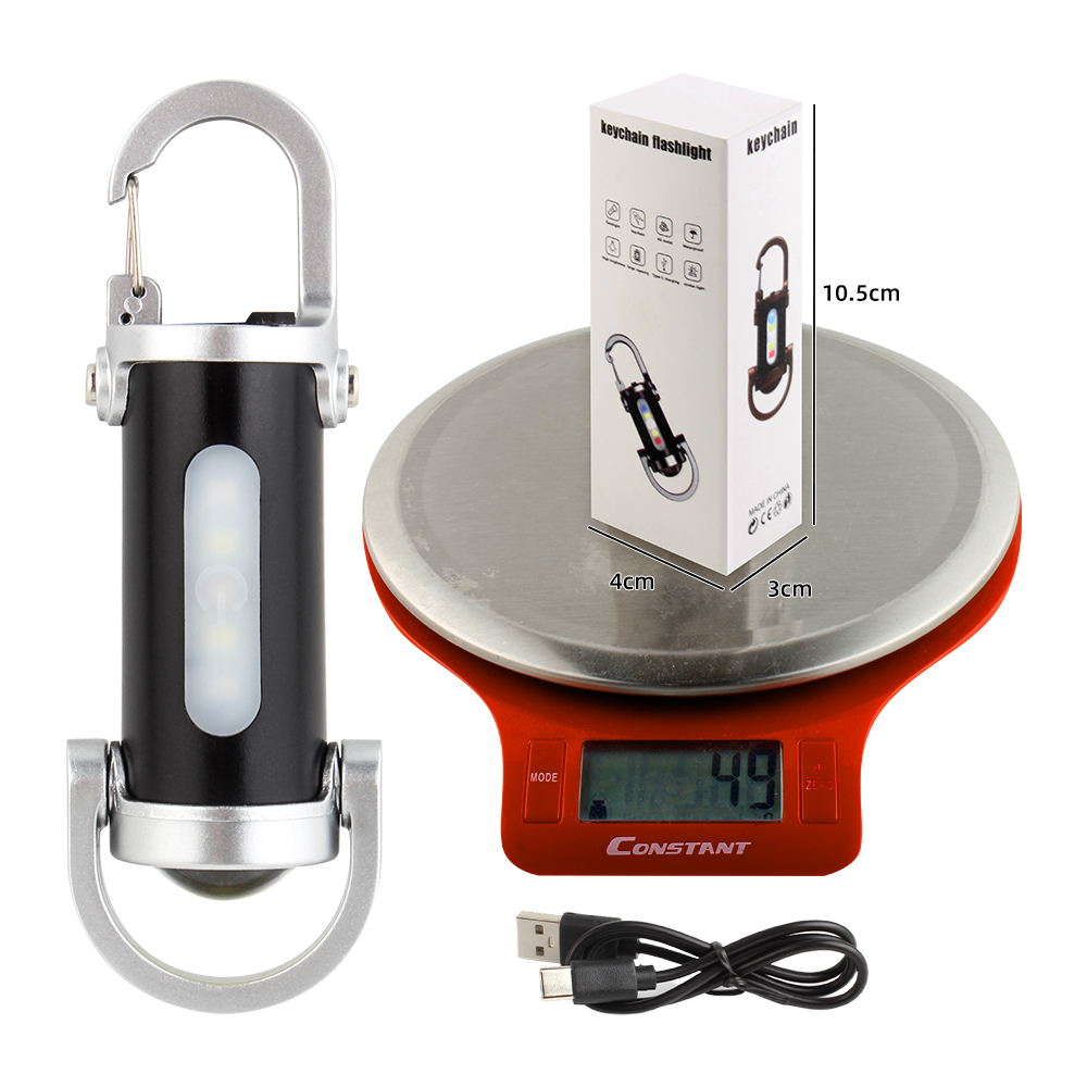 KINSACH Star Source Plastic type-c Keychain Flashlight Specification image