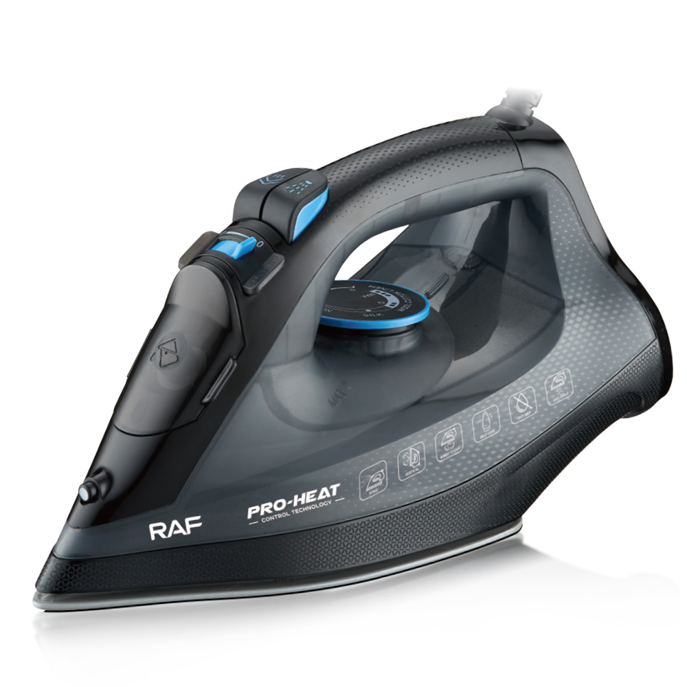 RAF European Standard cross-border household steam iron 0.3L handheld hanging electric iron with wire, dry and wet dual-purpose 2200W pic 8