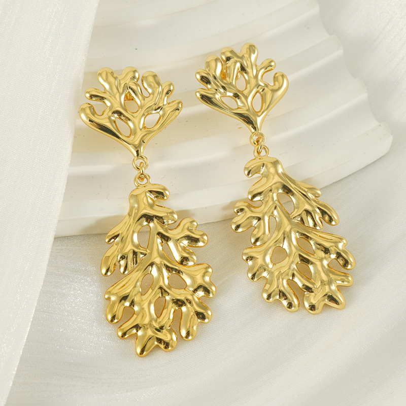 不锈钢耳环珊海洋系列跨境外贸耳钉饰品耳饰