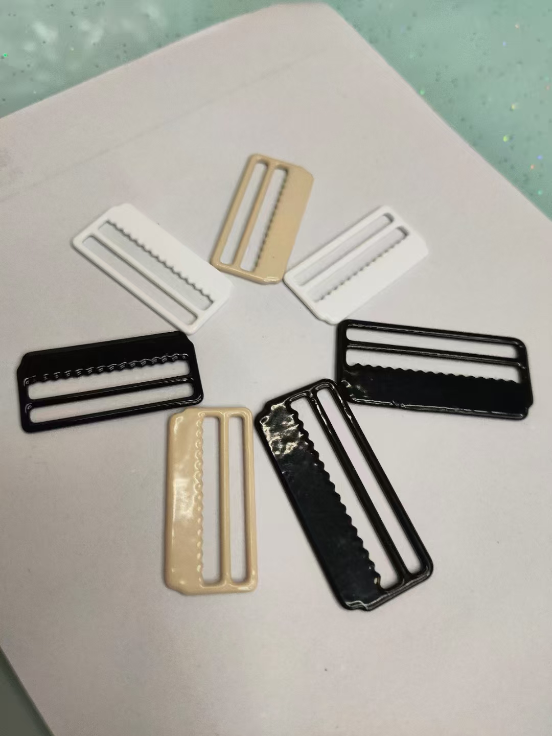 帽子配件铁包尼龙胶太阳遮阳帽调节扣日字扣