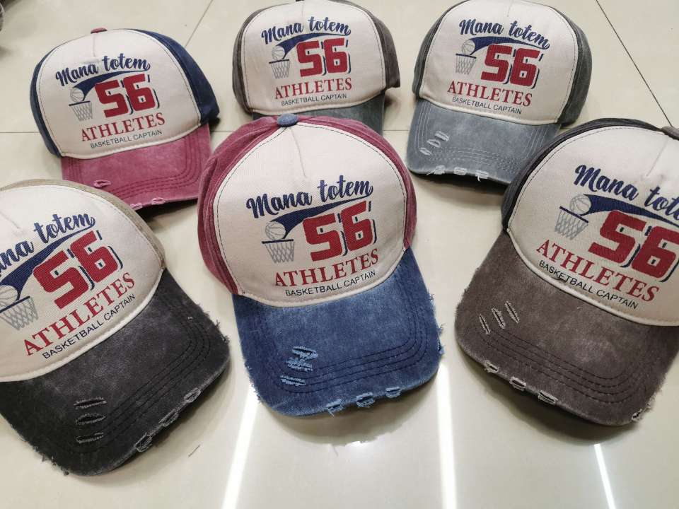 Baseball cap, sun hat, washed and aged, digital and letter, high-end comfortable hat, fashionable and good-looking Specification image