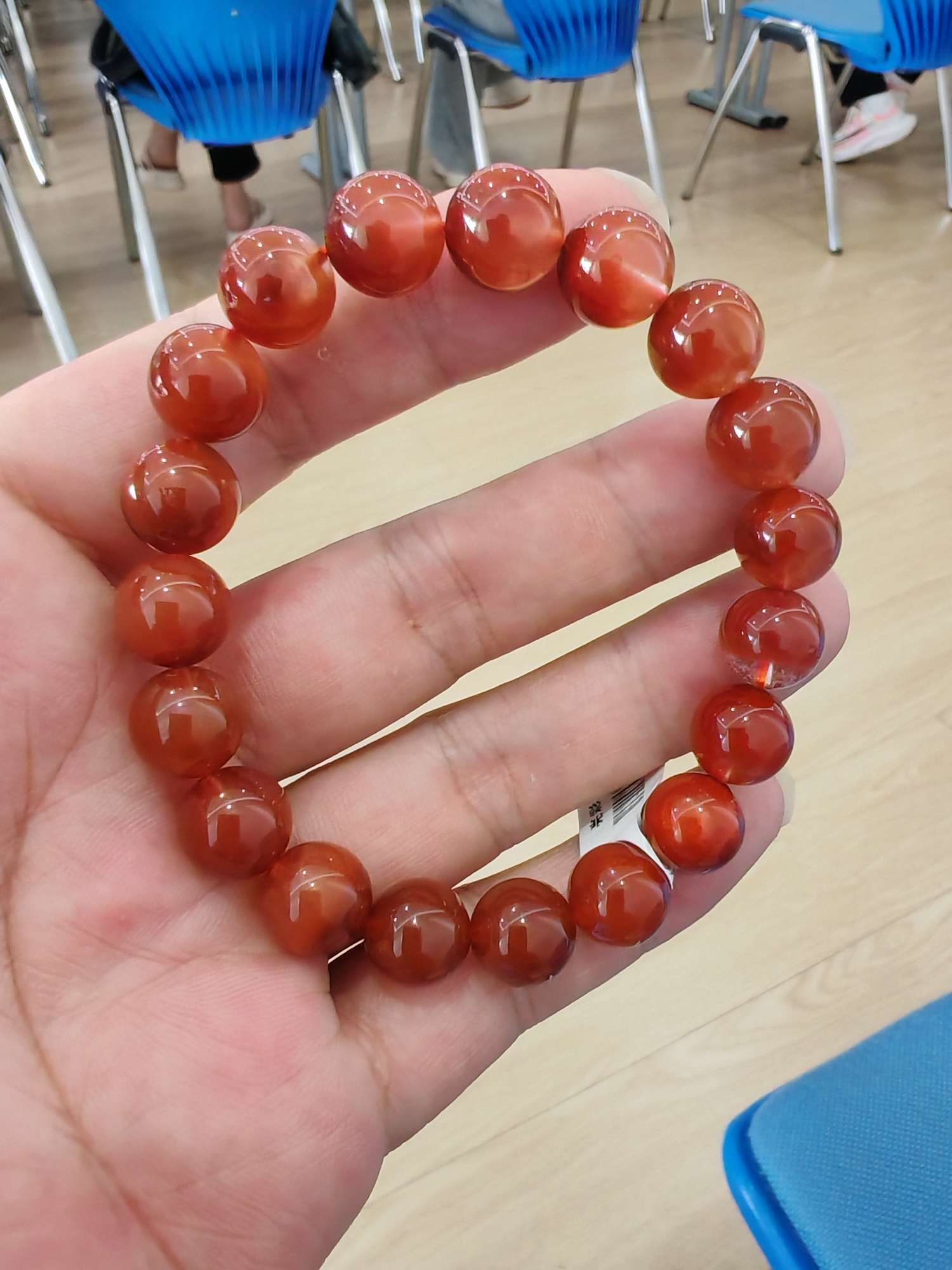 红兔毛水晶手串 手链饰品 独特首饰 手饰精致装饰品 水晶元素手链女款