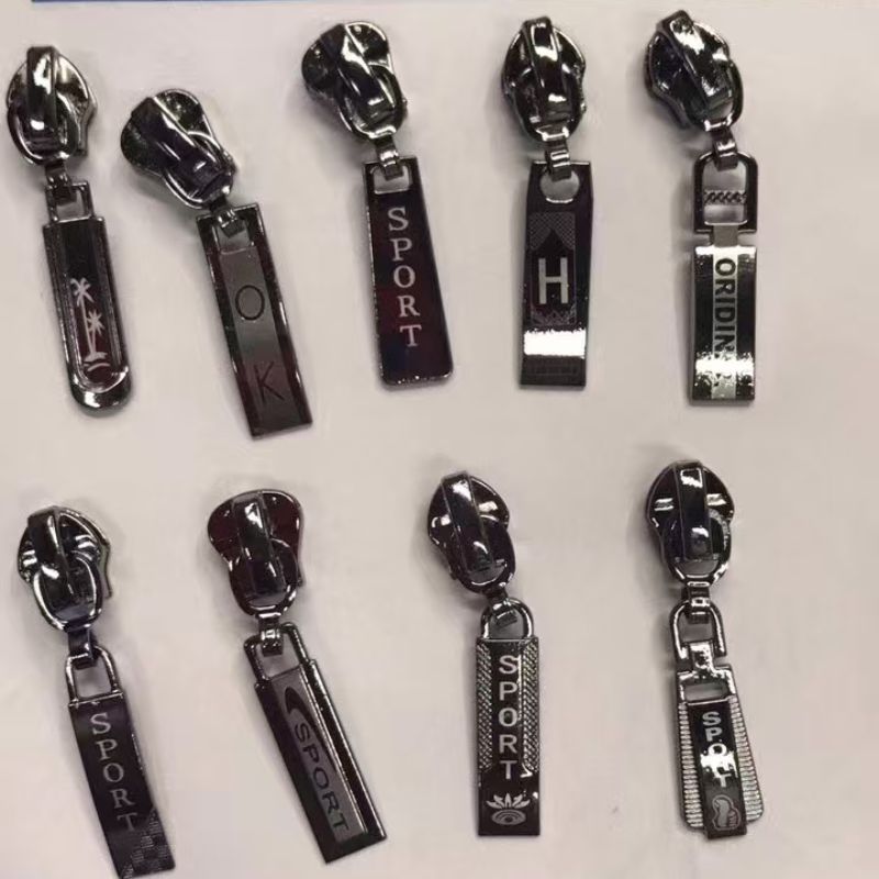 5号尼龙黑三角拉头长板头箱包手袋尼龙拉链头