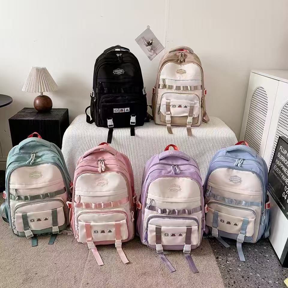 Men's and women's backpacks, large-capacity computer backpacks, fashionable and trendy women's bags, multi-functional travel backpacks, waterproof and wear-resistant casual schoolbags Specification drawing