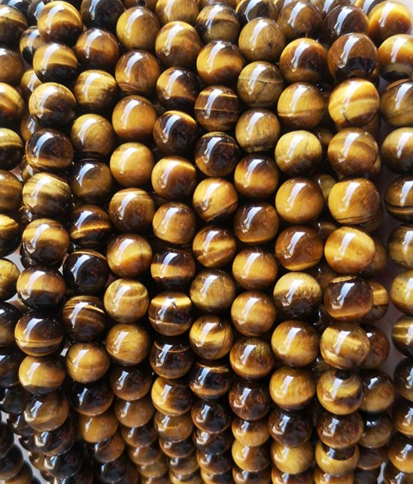 6m圆珠批发 虎石圆珠 手工串珠饰品配件 半成品批发diy