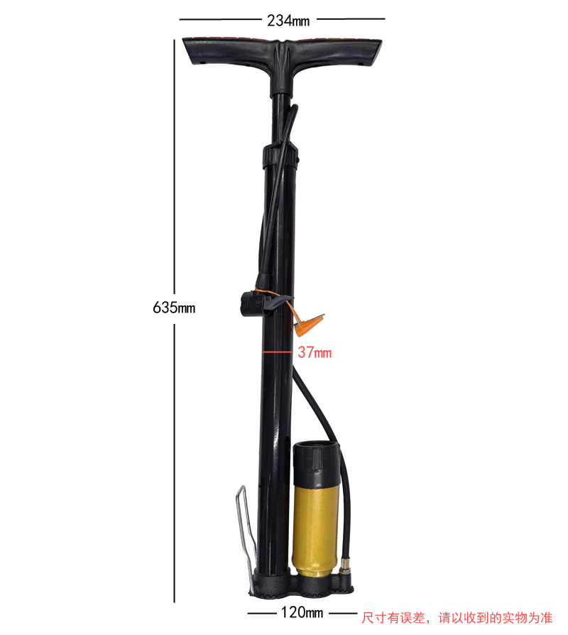 231216 floor-standing air pump with meter, basketball toy air pump, bicycle air pump, car air pump, portable household bicycle air pump pic 2