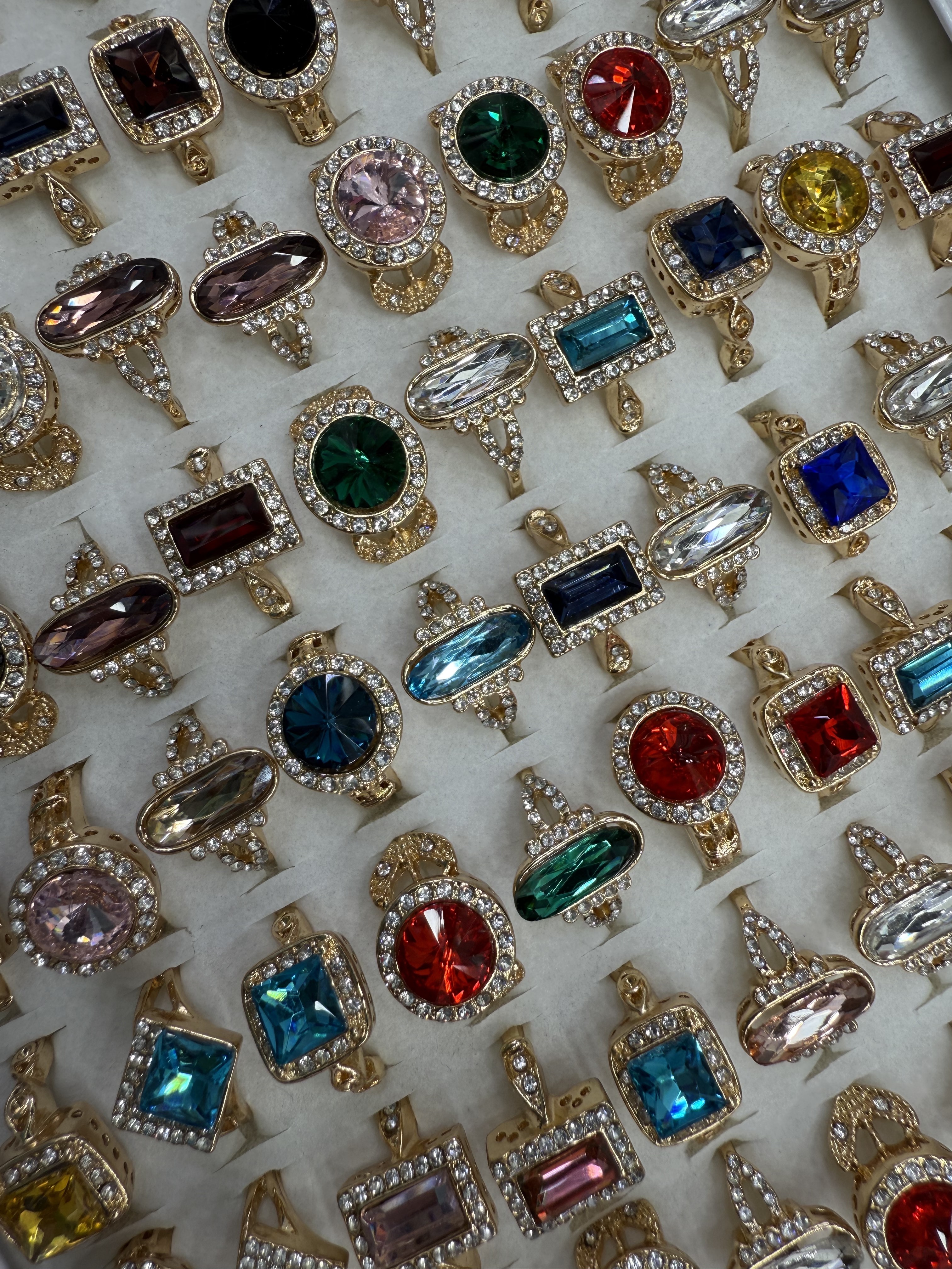 戒指/戒托/彩色锆石戒指/925银戒指/锆石戒指产品图