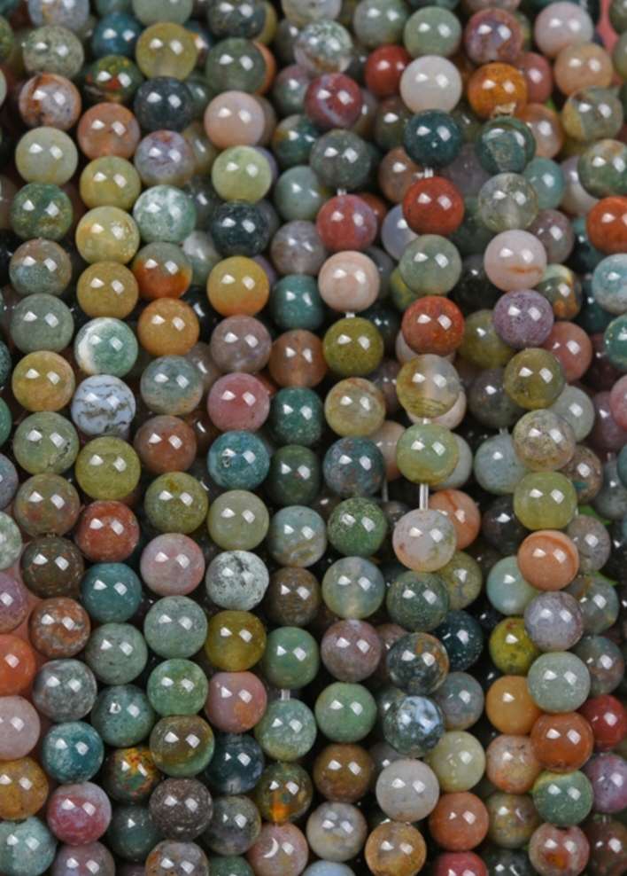 6m圆珠批发 印度玛瑙圆珠 手工串珠饰品配件 半成品批发diy