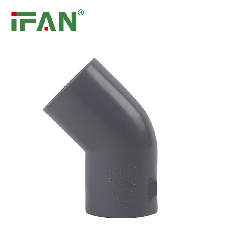 IFAN CPVC 45° Elbow SCH80 Plumbing Water PVC Pipe Fittings