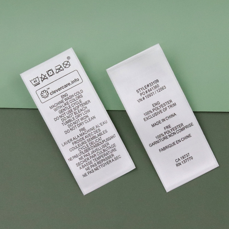 服装尺码标水洗标衣服尺码标签XS-6XL尺寸标宽尺码唛大卷洗水唛产品图