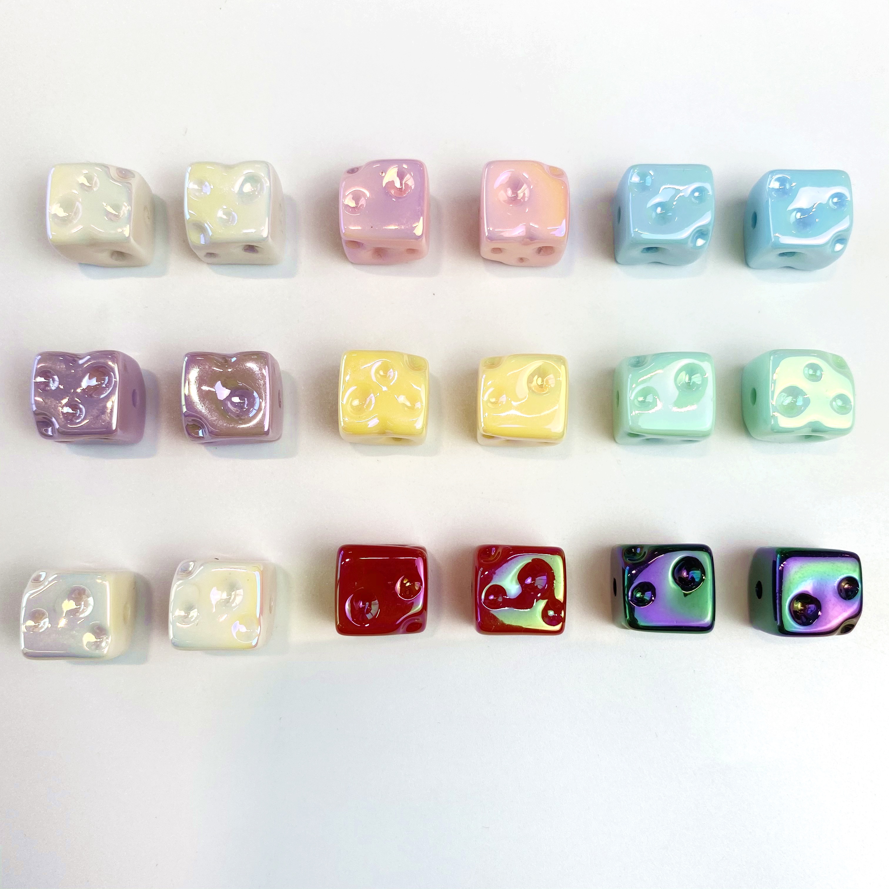 Acrylic uv milk-based simple cheese block diy bracelet/mobile phone pendant and accessory material