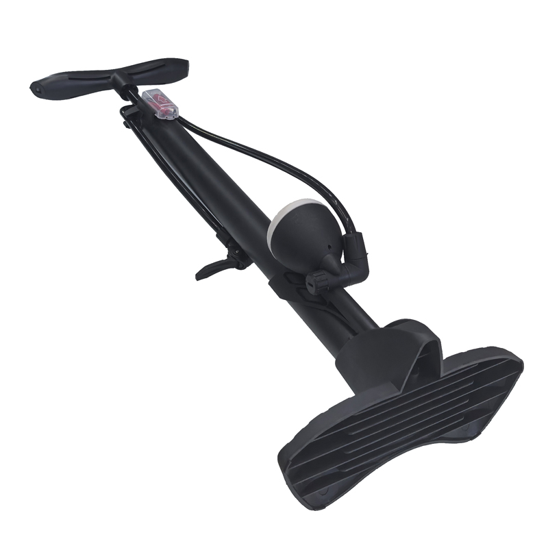 241030 Floor-standing air pump with watch, basketball toy air pump, bicycle air pump, car air pump, portable household bicycle air pump Application Scenario