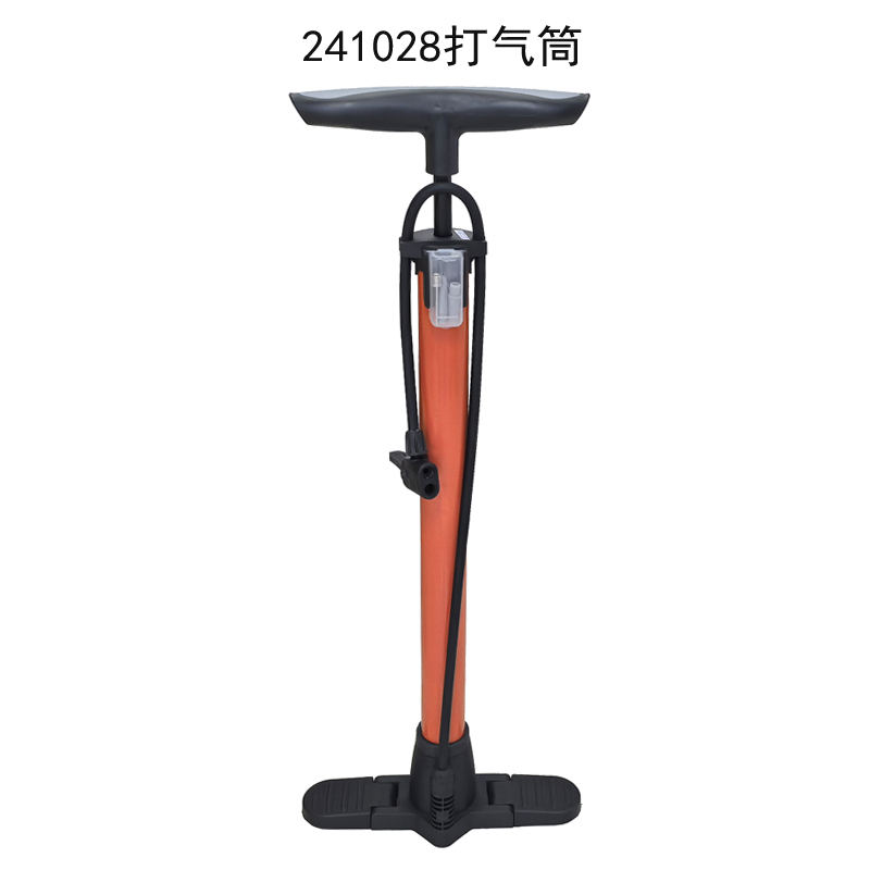 241028带表落地气筒篮球玩具充气泵自行车打气筒汽车气筒便携家用单车打气筒