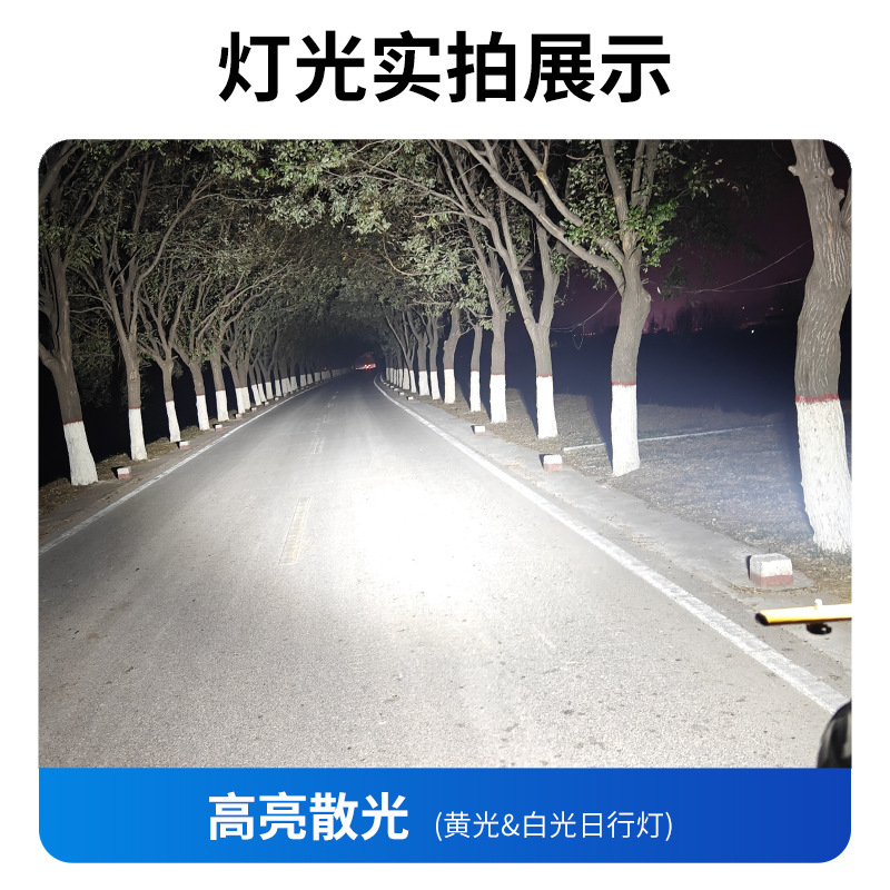 4-inch new 10-LED square work light, truck light, led off-road vehicle light, headlamp and spotlight assist light Application Scenario