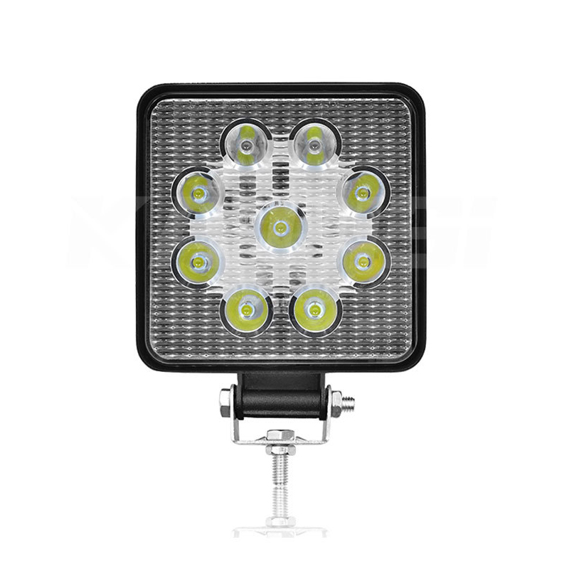27W square work light, 9-bead LED, truck, forklift, crane, excavator, large arm engineering auxiliary headlight, universal lamp Application Scenario