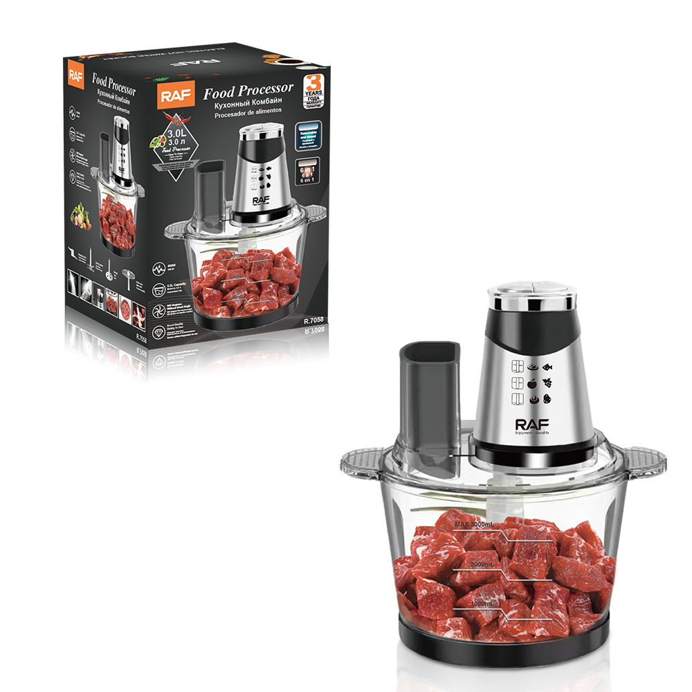 RAF European-grade meat grinder, household 3L garlic peeler, dough mixer, food processor, baby complementary food machine, egg beater details Picture