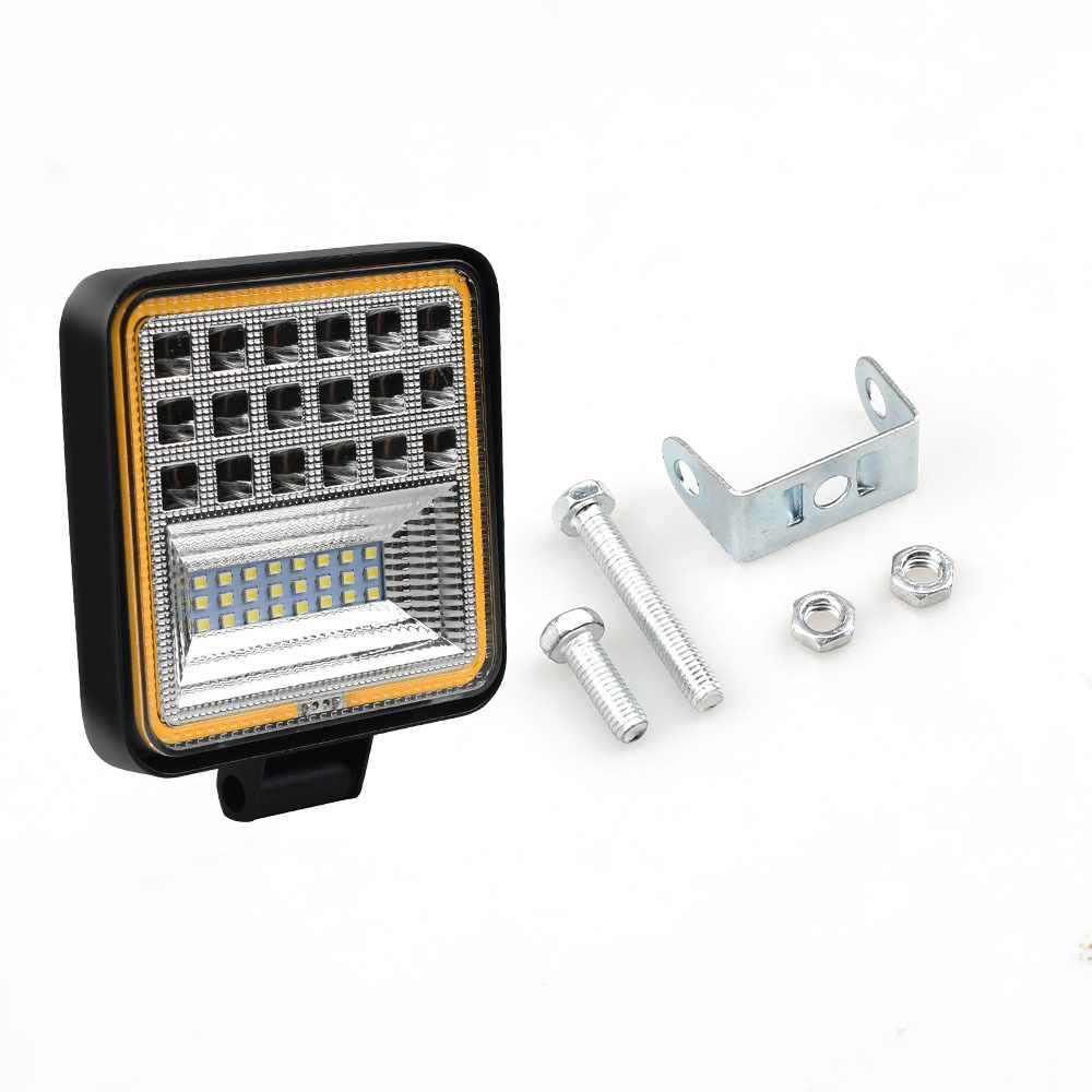 LED truck spotlights with ultra-bright and strong diffused light, 12 volts and 24 volts, universal headlight for forklifts, excavators and harvesters Item Picture