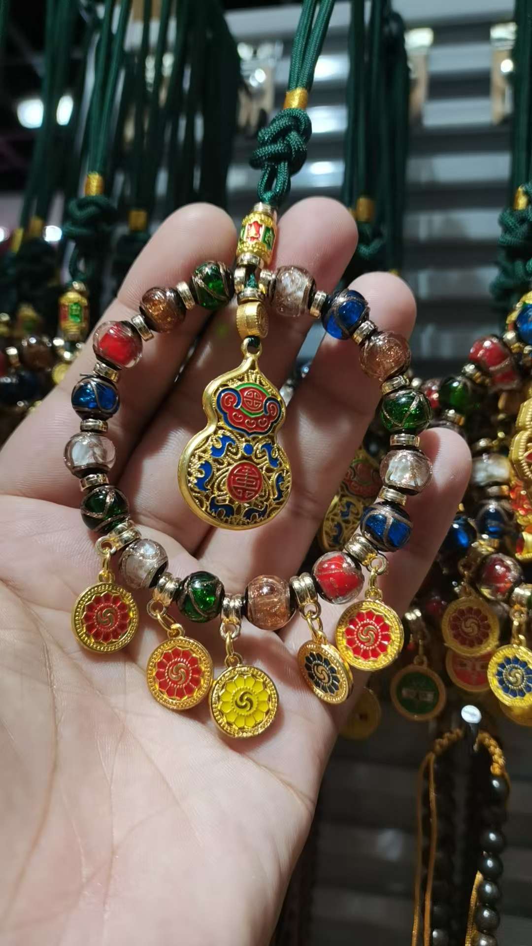 National trend incense ash glass car pendant, Yellow God of Wealth Zaki Lam bag pendant, attracting wealth, good fortune and ensuring safety pic 11