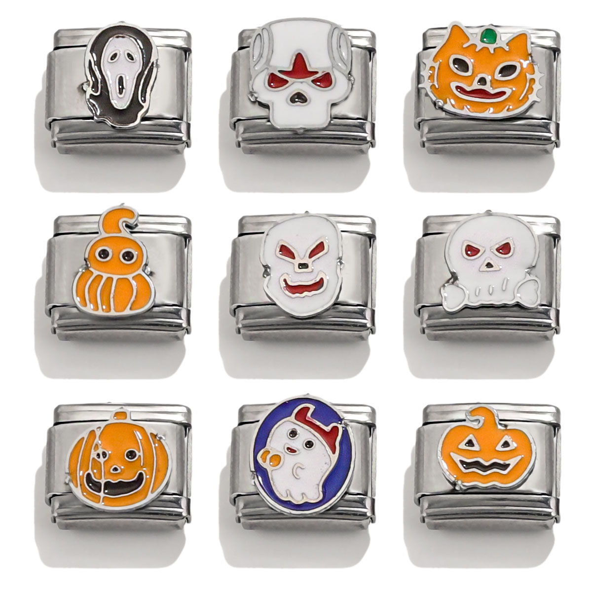 2025新款不锈钢弹簧手镯模块手链万圣节