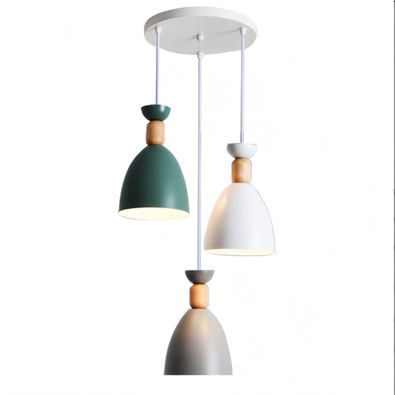 Restaurant chandelier, three-head table lamp, modern bar counter, small, simple and creative Nordic led dining room wholesale lighting fixtures Specification image