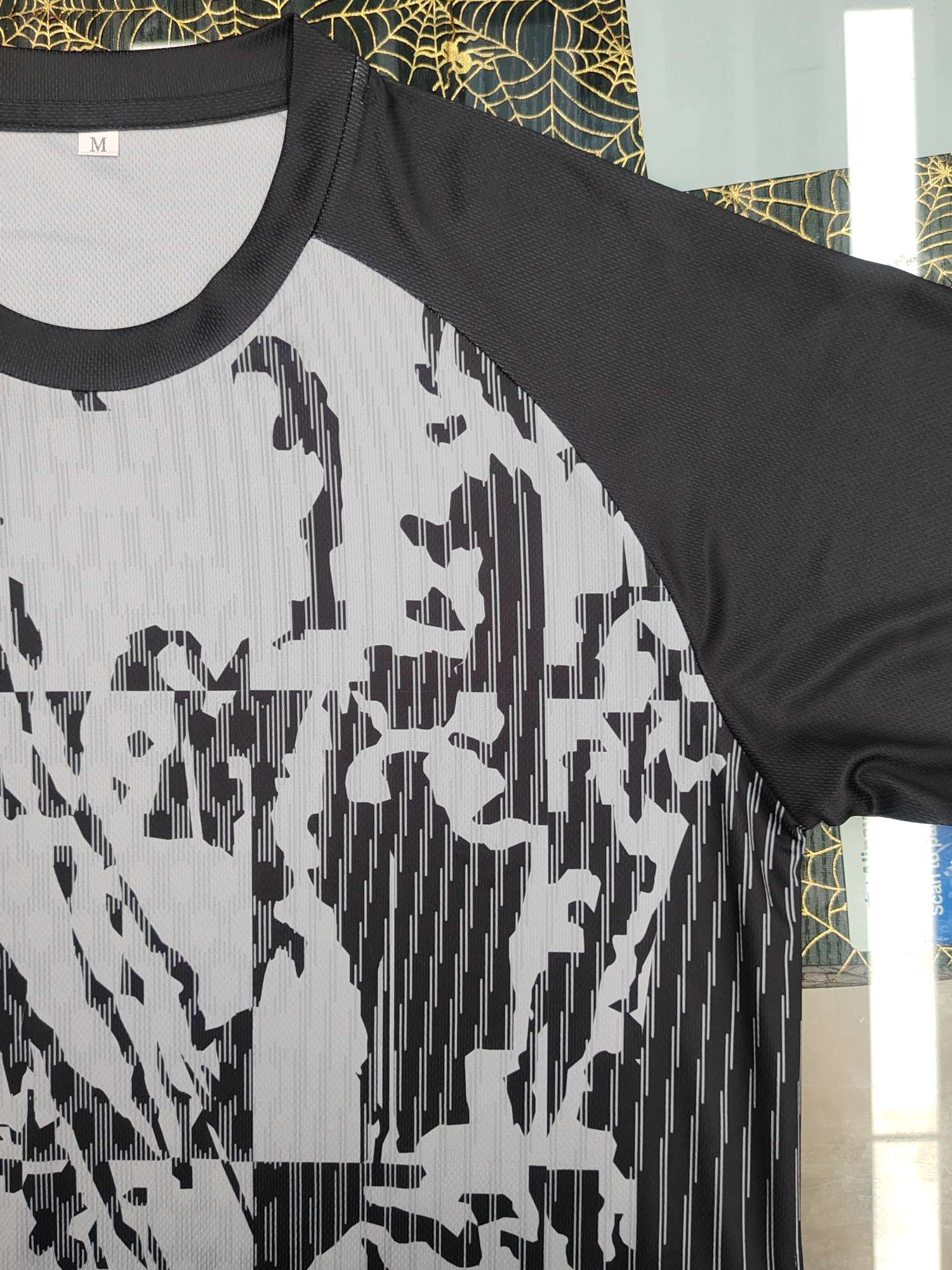 Cross-border sportswear, high-grade mesh breathable fabric, full-body printed sportswear, breathable and sweat-absorbing professional sports outdoor training sportswear, high-elasticity breathable and comfortable sportswear customization FG1612-15 detail image 9