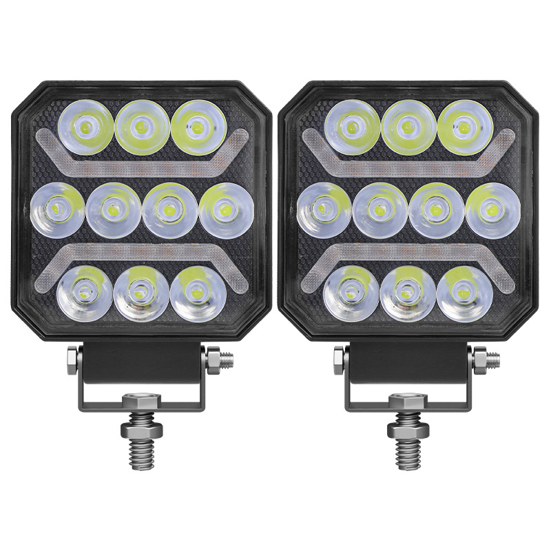 4-inch new 10-LED square work light, truck light, led off-road vehicle light, headlamp and spotlight assist light Item Picture