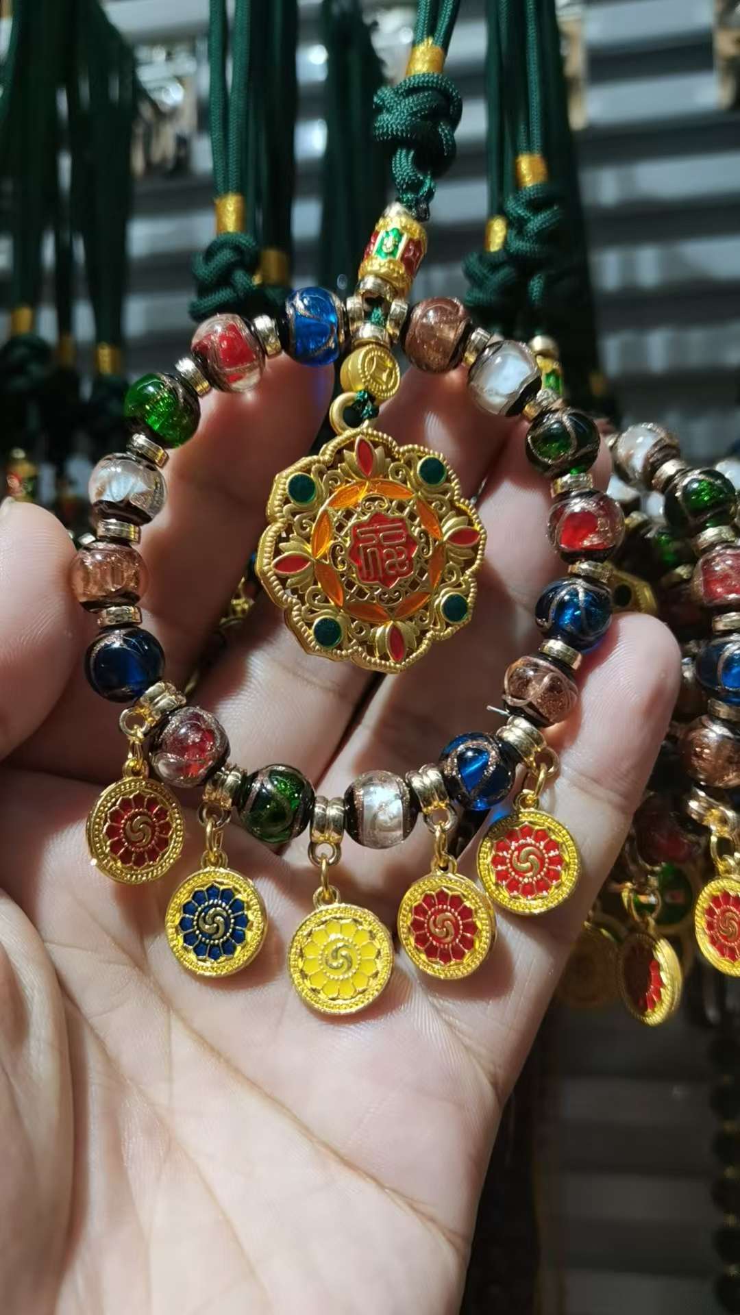 National trend incense ash glass car pendant, Yellow God of Wealth Zaki Lam bag pendant, attracting wealth, good fortune and ensuring safety pic 10