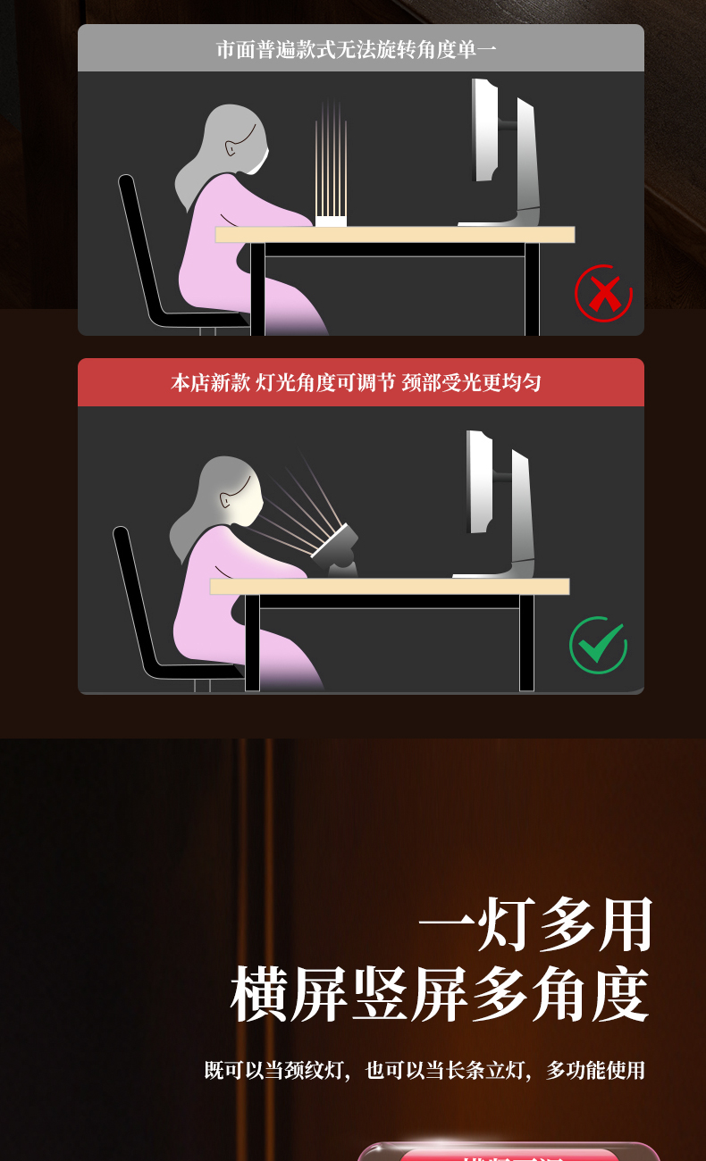 Live streaming light, chin fill light, chin beauty light, neck wrinkle light, special chin fill light for live streamers, lighting light pic 6