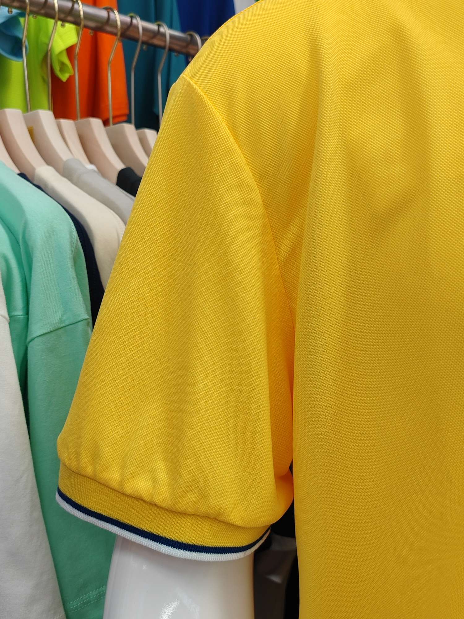 Yinglang 100% combed faux cotton lapel polo short-sleeved advertising shirt Men's casual wear cultural shirt advertising shirt Lapel polo comfortable, breathable, fashionable and trendy detail image 9