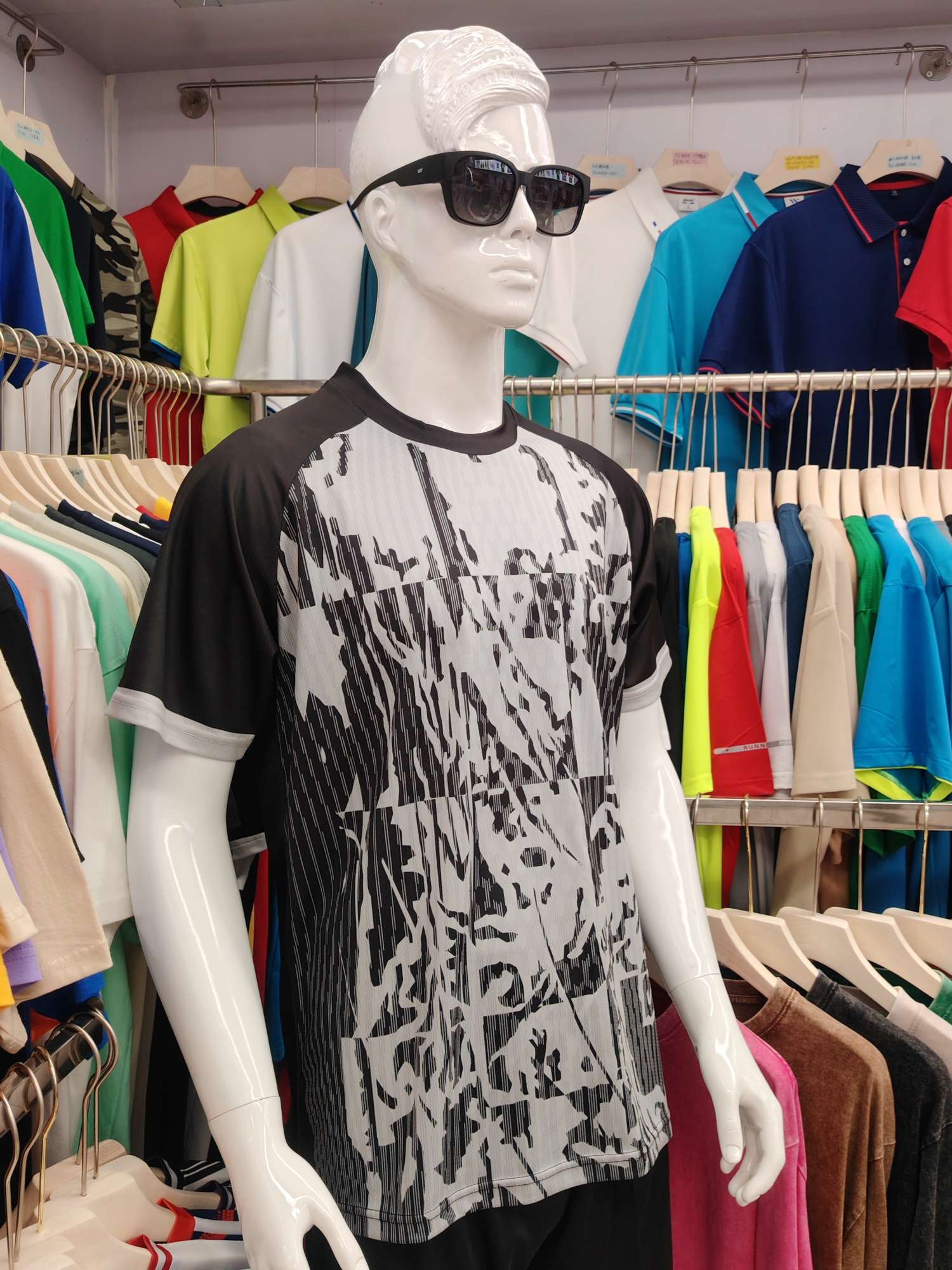 Cross-border sportswear, high-grade mesh breathable fabric, full-body printed sportswear, breathable and sweat-absorbing professional sports outdoor training sportswear, high-elasticity breathable and comfortable sportswear customization FG1612-15 detail image 3