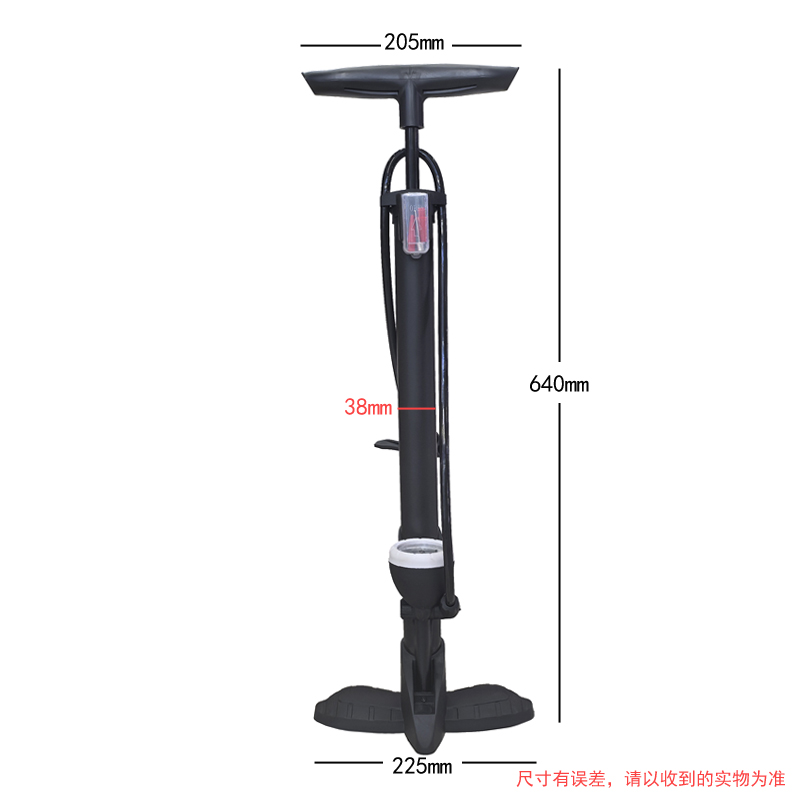 241030 Floor-standing air pump with watch, basketball toy air pump, bicycle air pump, car air pump, portable household bicycle air pump details Picture