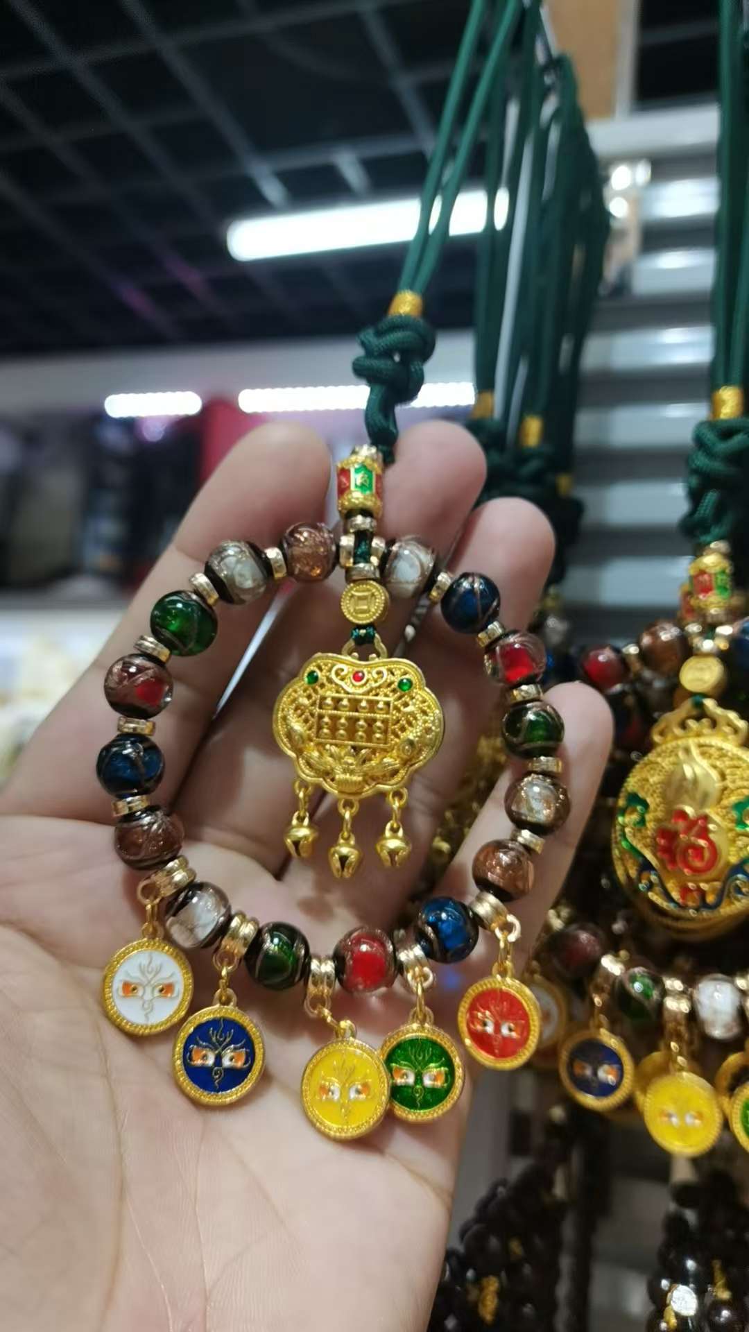National trend incense ash glass car pendant, Yellow God of Wealth Zaki Lam bag pendant, attracting wealth, good fortune and ensuring safety pic 13