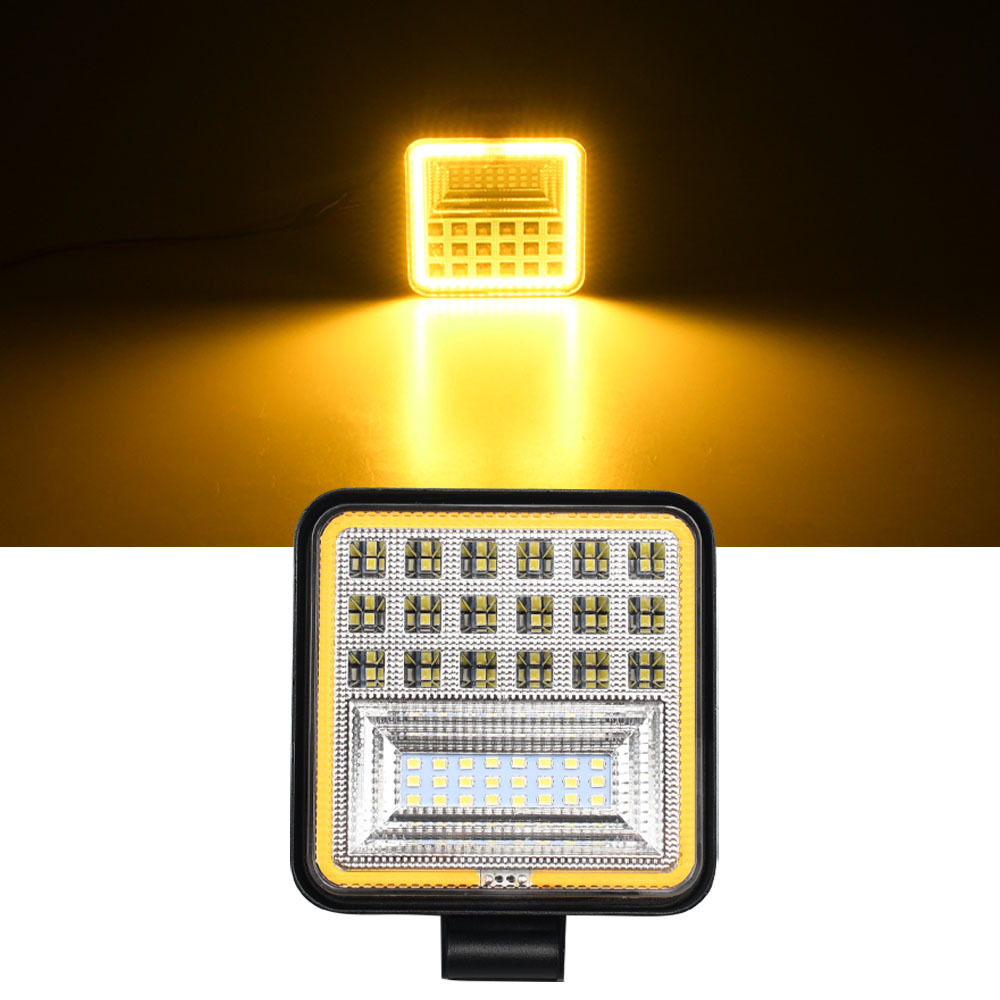 LED truck spotlights with ultra-bright and strong diffused light, 12 volts and 24 volts, universal headlight for forklifts, excavators and harvesters full figure