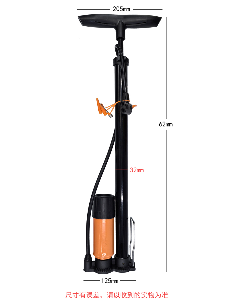 231203 inflador de aterrizaje con reloj bomba inflable de juguete de baloncesto inflador de bicicleta inflador de coche inflador de bicicleta portátil para el hogar Specification image