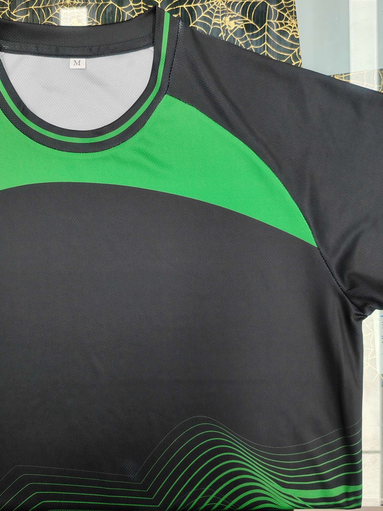 Cross-border sportswear, high-grade mesh breathable fabric, full-body printed sportswear, breathable and sweat-absorbing professional sports outdoor training sportswear, high-elasticity breathable and comfortable sportswear customization FG1612-18 detail image 8