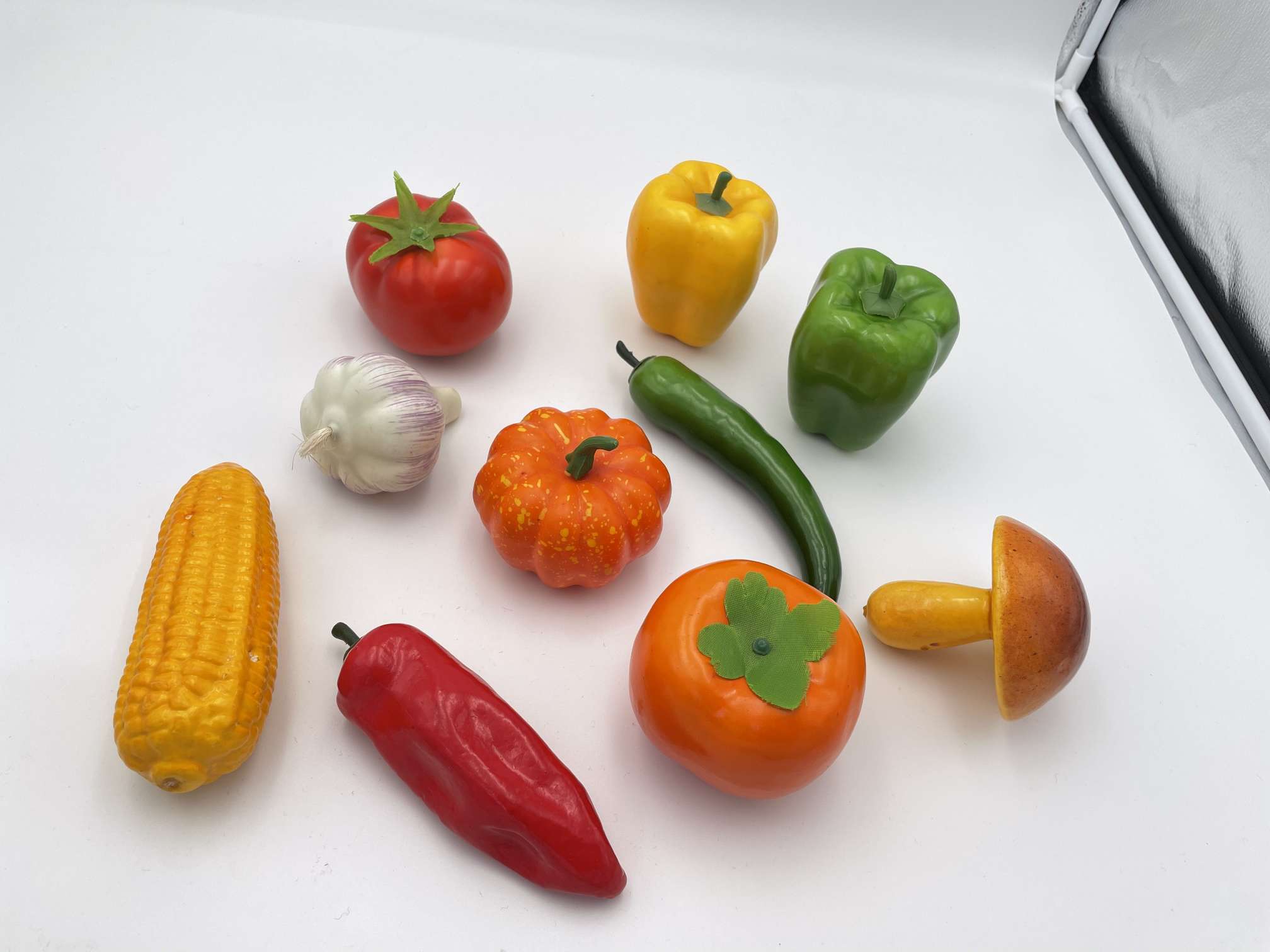 Five Grains Abundance Handicraft Mini Vegetable Food Handicraft Gift Food Play simulation fruit and Vegetable Refrigerator Stick Beautiful and practical food refrigerator stick detail image 2