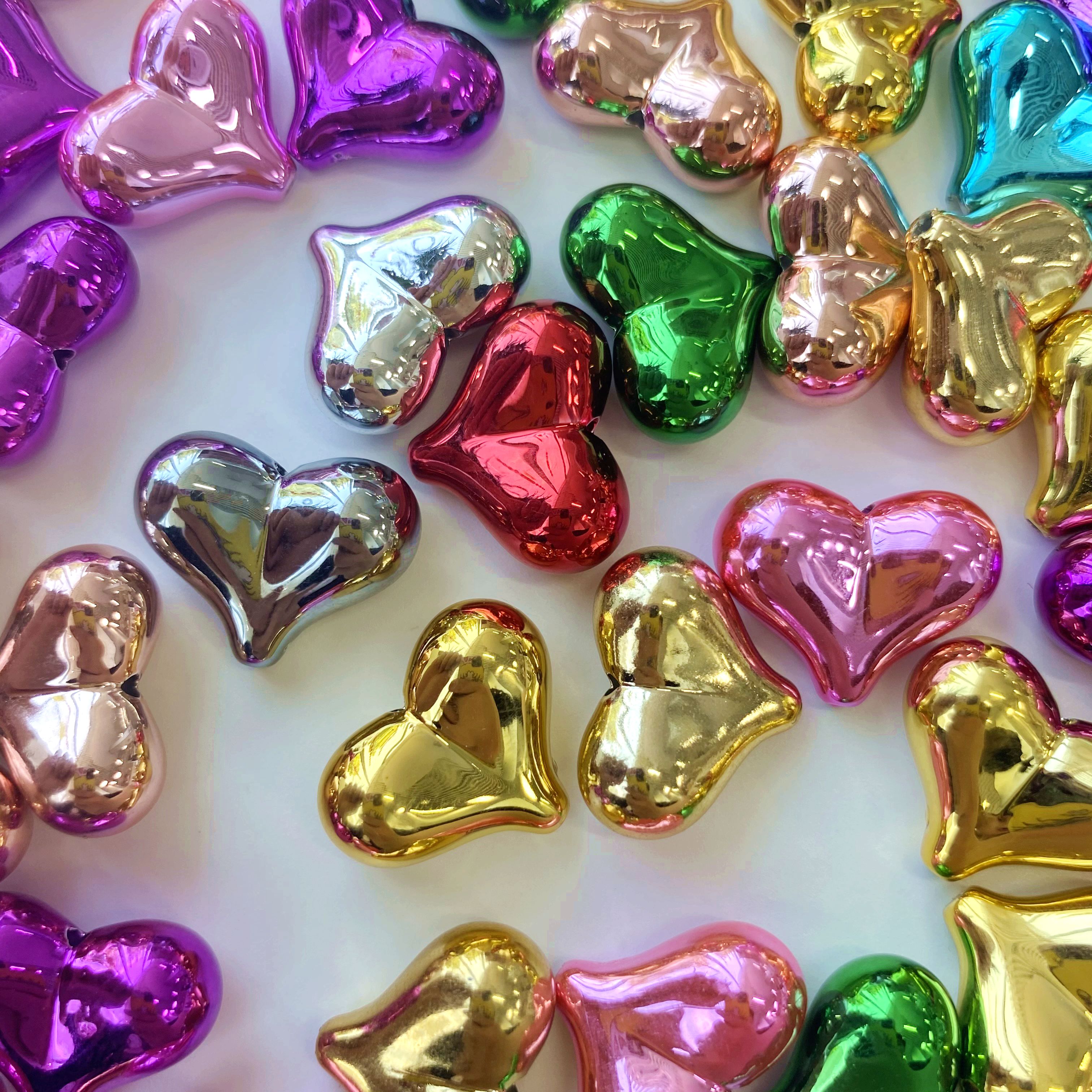 亚克力uv电镀金属屁桃爱心d iy手机链挂/挂饰钥匙链 饰品配件制作材料