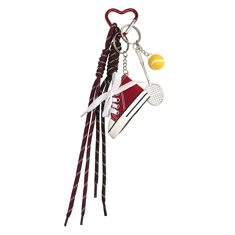 Baseball, tennis cart, keychain, niche creative miu series cute pendants, couple schoolbags, lanyards and accessories wholesale Item Picture