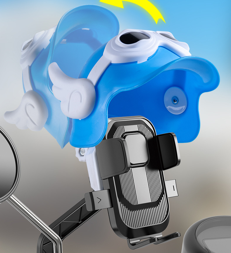 小头盔手机支架 骑手导航支架 踏板摩托电瓶车自行单车手机支架详情8