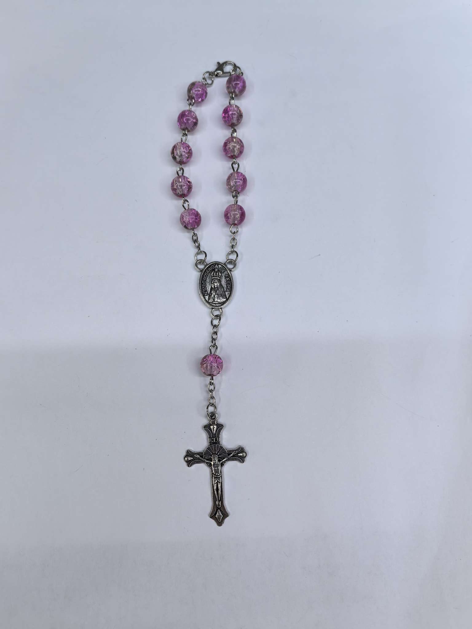 树脂摆件冰箱贴风铃假花工艺品 圣诞球植绒挂件礼品 塑料工艺品家居装饰品艺术品赏心悦目宗教法蒂玛手链