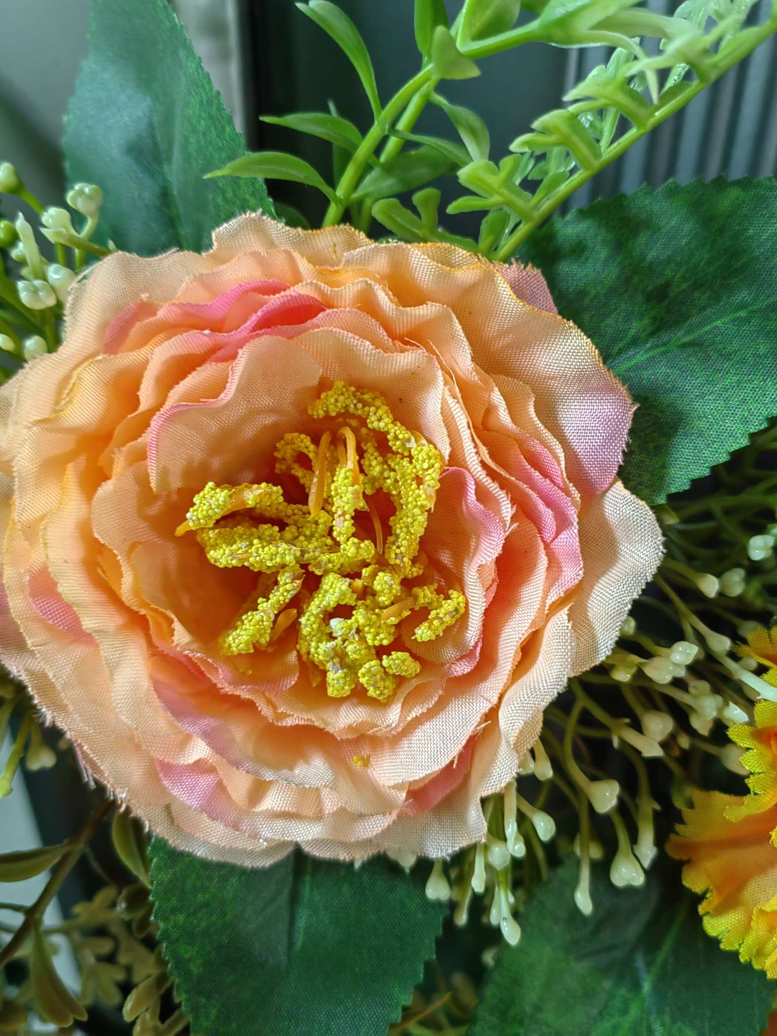 Rose and carnation garlands detail image 2