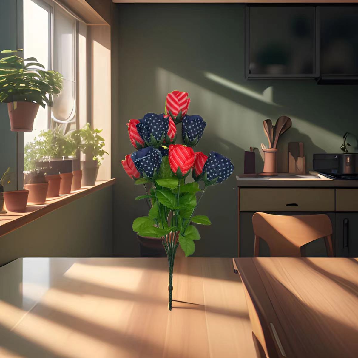 仿真花礼盒实物图