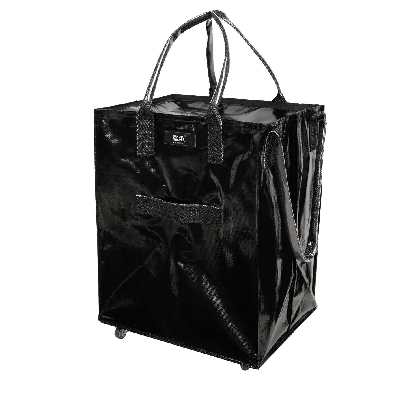 Roller-type shopping bags, long hand-held folding storage bags, tugboat luggage travel shopping bags detail image 4