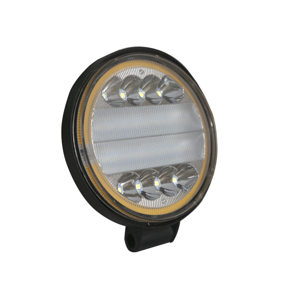 Wide-field led lights for automobiles and trucks, 24LED72W work lights with light strips and aperches, street lighting fixtures, and engineering spotlights Item Picture