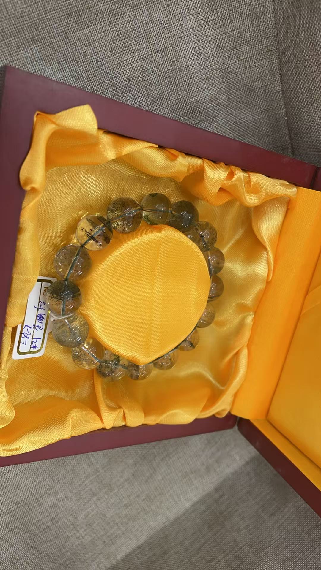 高货绿幽灵手链满天星聚宝盆手串图